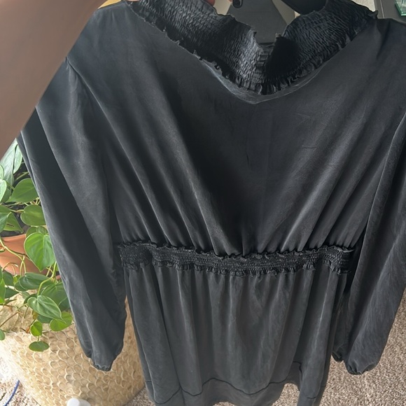 BCBG Maxazria Silk Dress Black Size Medium - Picture 9 of 16